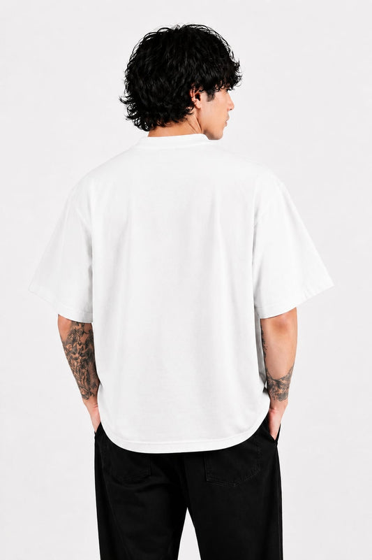 Signature Logo Oversized T-Shirt WHITE