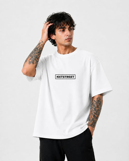 Signature Logo Oversized T-Shirt WHITE
