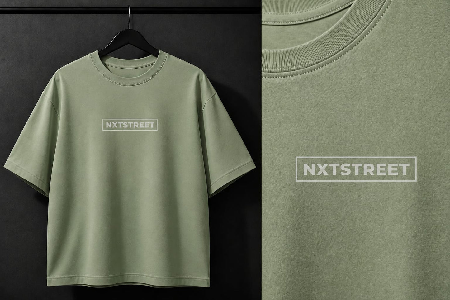 Core Logo Oversized T-Shirt SAGE GREEN