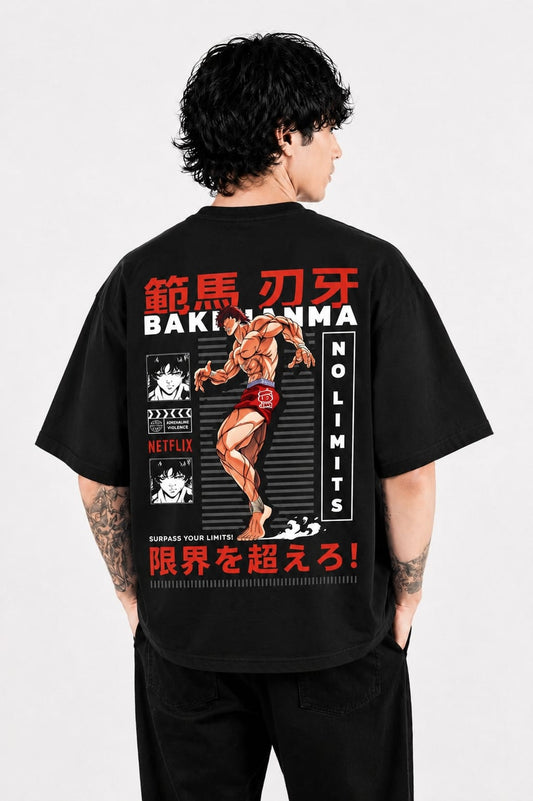 BAKONMA Anime Oversized T-Shirt